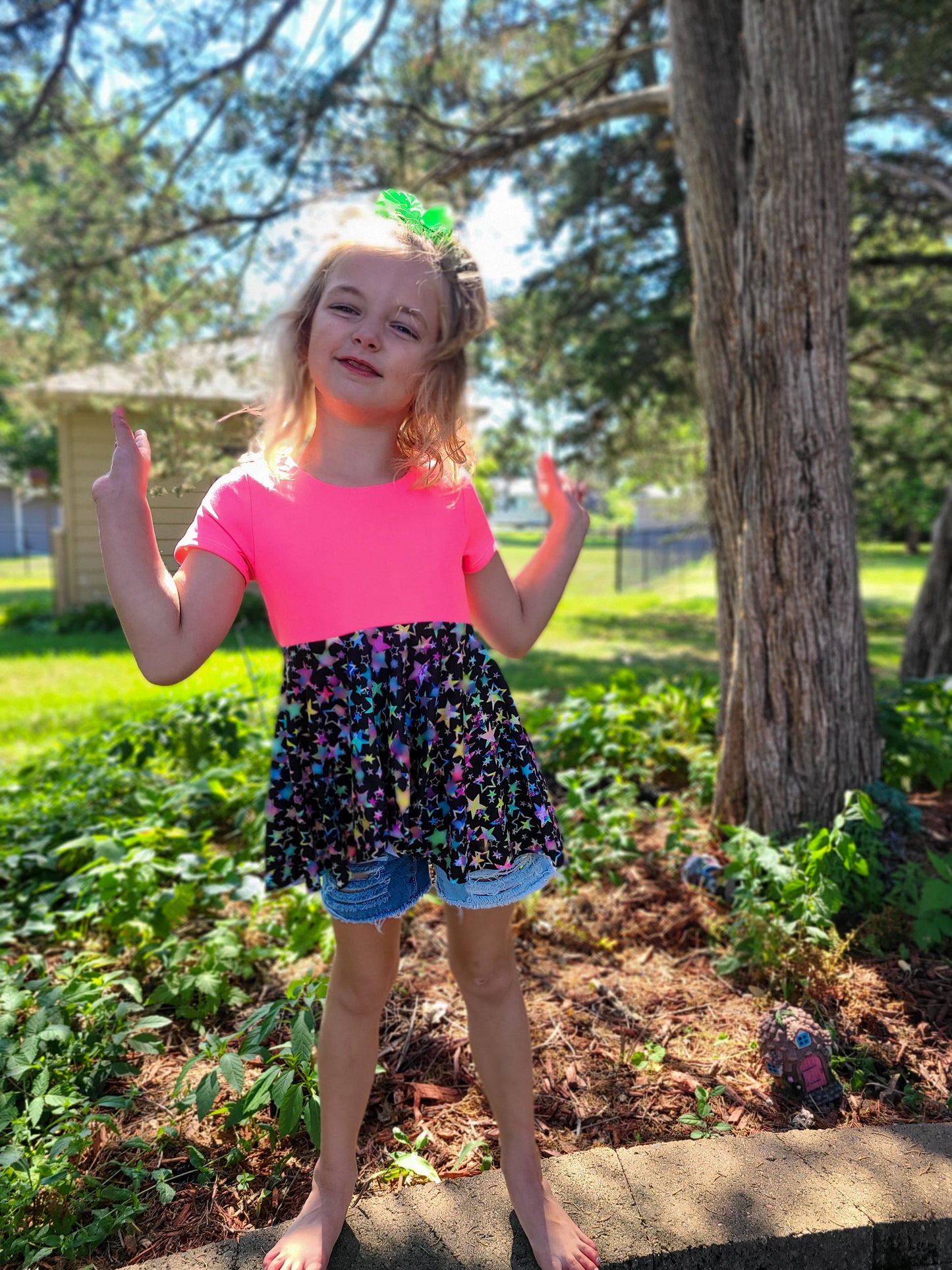 Ayda V-Back Peplum/Dress 5t-8