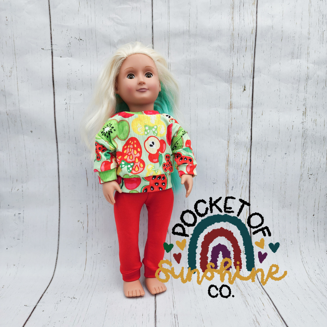 Red Leggings Doll