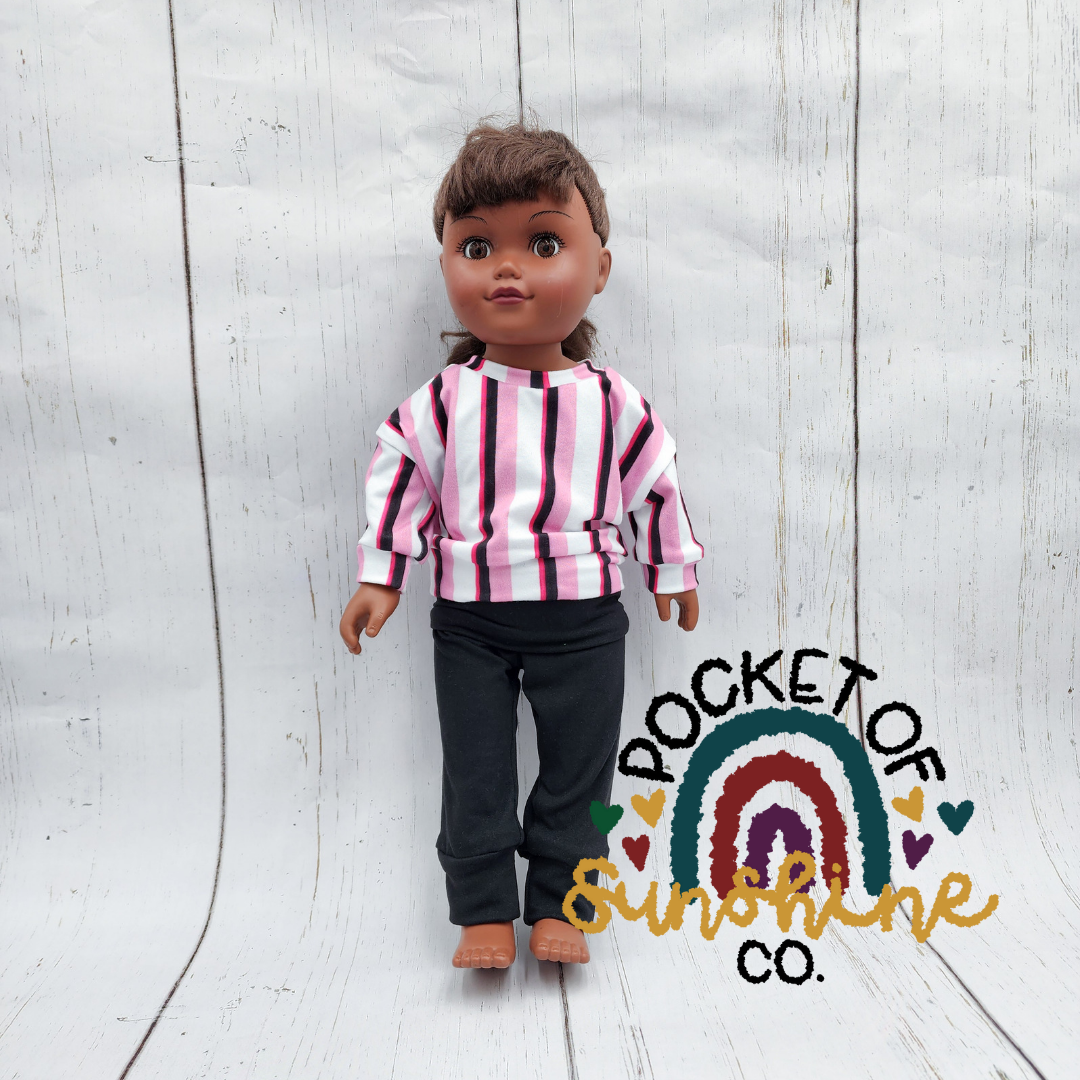 Black Lounge Pants Doll