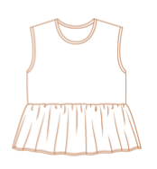 MMS Olive Peplum Tank