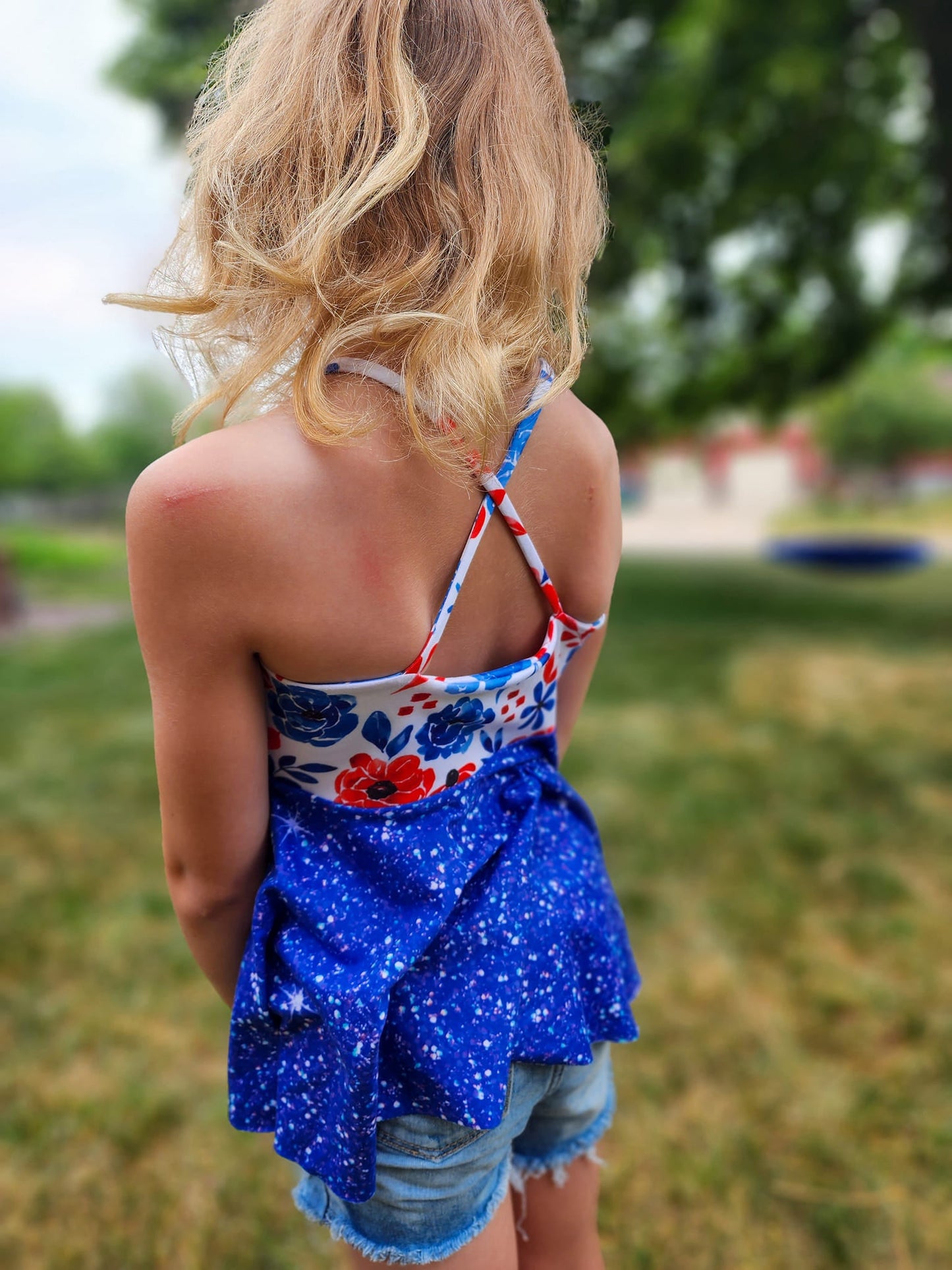 MMS Brielle Criss Cross/Tie Shoulder Dress